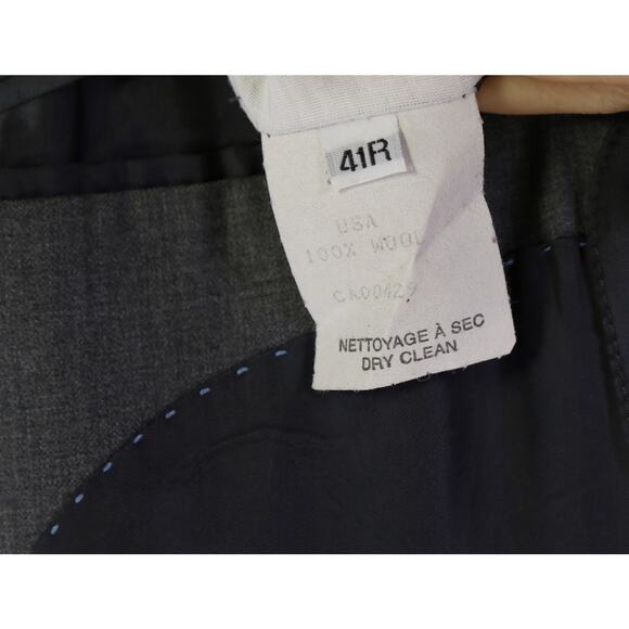 Peter Millar Men's Solid Gray 2-Btn Wool Blazer Jacket 41R - Picture 11 of 12